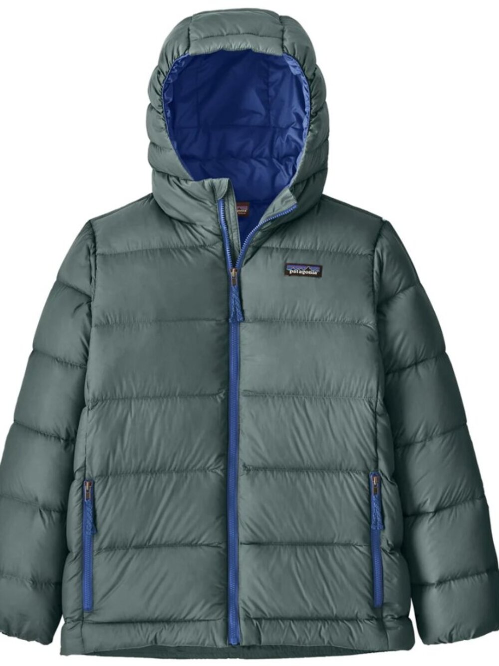 Patagonia- Kids' Hi-Loft Down Sweater Hoody - Gray - Medium / 10